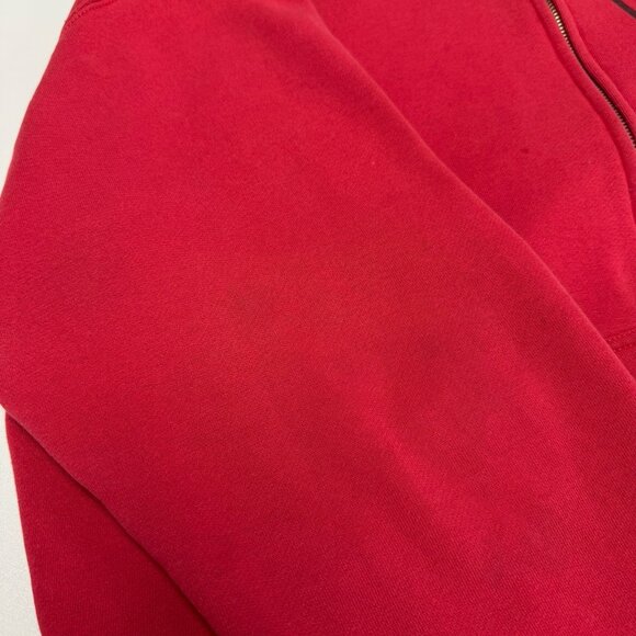 Vintage Thor Racing Hoodie Sweatshirt Mens XL Red Full Zip Y2K Grunge - Picture 8 of 16